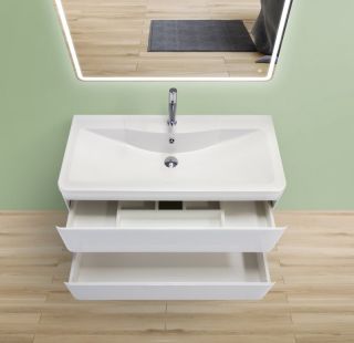 Раковина BelBagno 90см Albano BB900/455-LV-MR-ALR